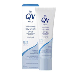 كيو في - كريم مرطب نهاري مع واقي شمس بعامل 30 درجة 70 جم