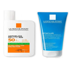 غسول إيفاكلار 200ml مع واقي شمس أنثيليوس من لاروش بوزيه – تنظيف عميق وحماية فائقة