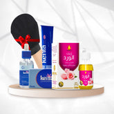 مجموعة كينتا لتفتيح المناطق الحساسة واليدين + زيت الورد