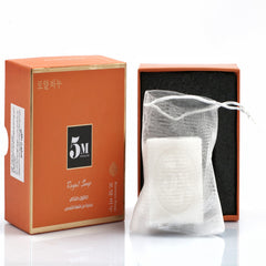 صابون 5 ام البرتقالي – عناية يومية بتقنية كورية + حماية من أشعة الشمس