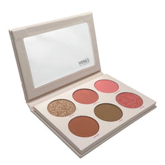 ميك اوفر 22 - باليت احمر الاخدود (لوكس شيك) مكون من 6 ألوان