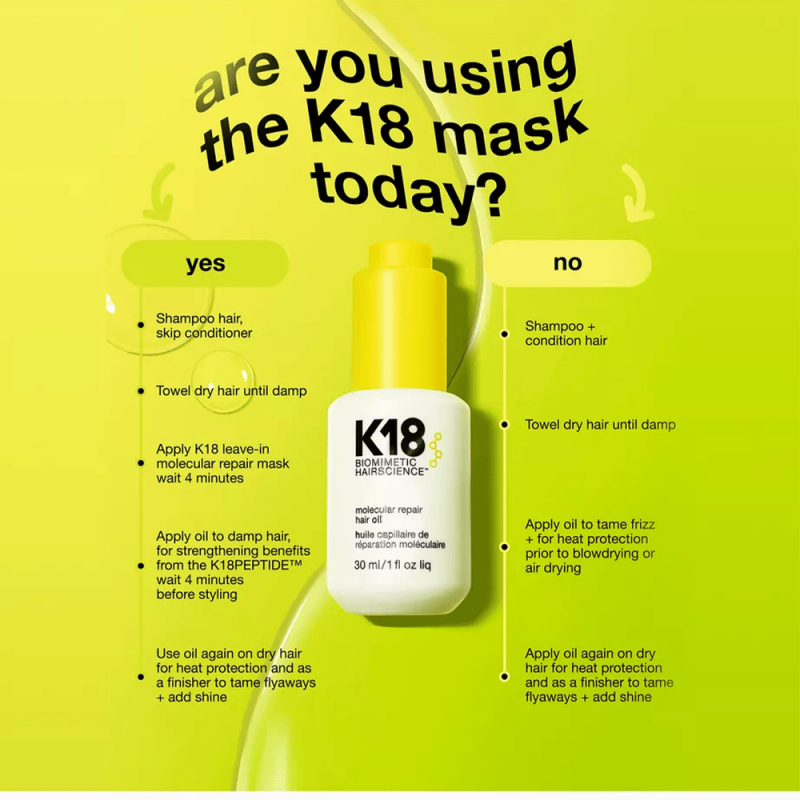 كي 18 - زيت لإصلاح جزيئات الشعر 30 مل