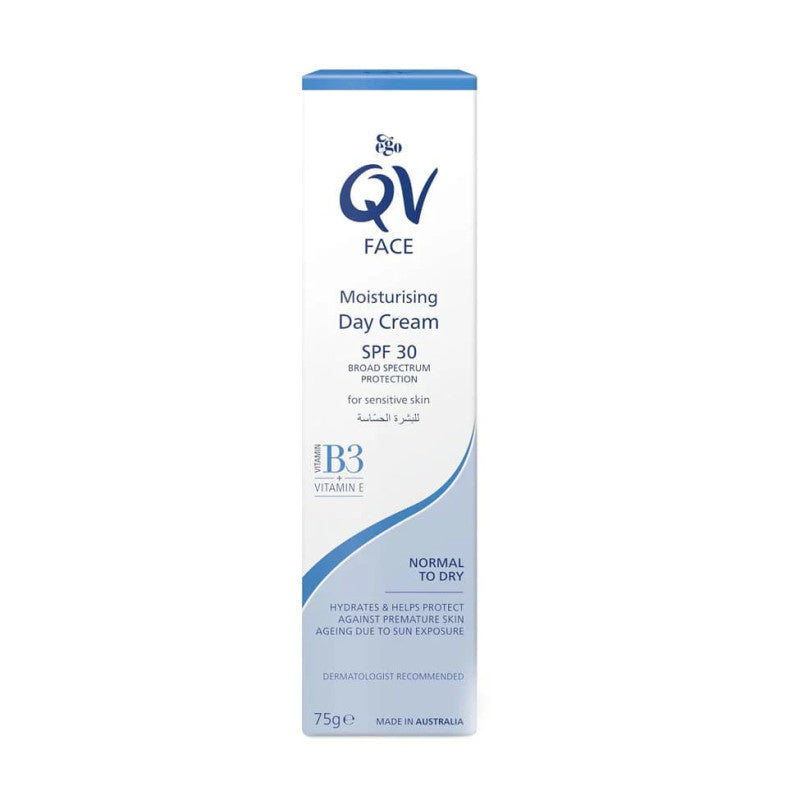 كيو في - كريم مرطب نهاري مع واقي شمس بعامل 30 درجة  70 جم