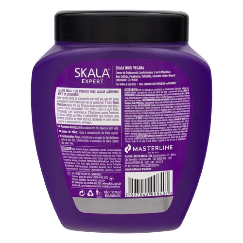 سكالا اكسبرت - كريم للشعر المستقيم 2 في 1 ميس ليسوز بخلاصة بروتينات الارز 1000 جم