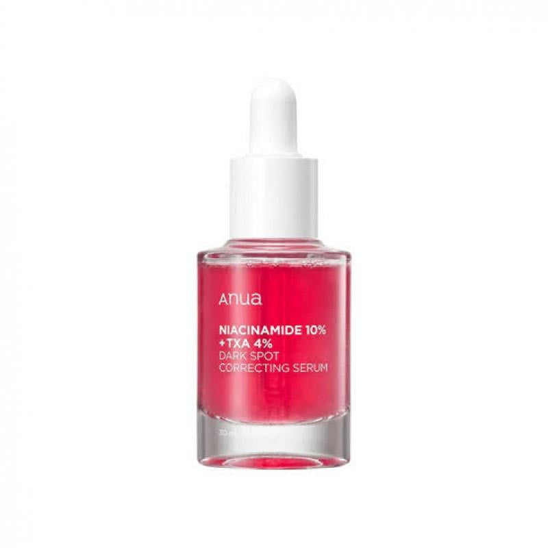 مجموعة تصحيح البشرة والتقشير – PanOxyl 10% + سيروم Anua + مقشر The Ordinary + هدية الليفة الكورية