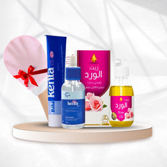 مجموعة النعومة الطبيعية بزيت الورد و منتجات كينتا