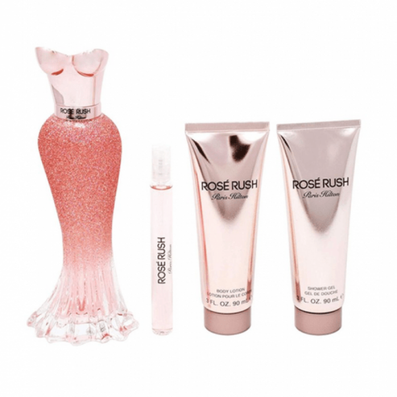 طقم باريس هيلتون روز رش - أو دي بارفيوم (نسائي) 100مل 4 قطع