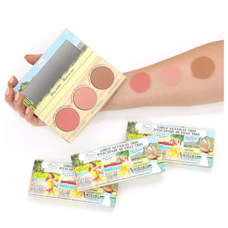 ذا بالم - مجموعة احمر الخدود و برونز كيرلز كيت اواي تريو