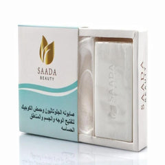 بكج التوهّج الطبيعي – صابونة الجلوتاثيون سعادة بيوتي + الليفة الكورية