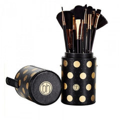 بي اتش - مجموعة فرش المكياج بلاك دوت ذهبي 11