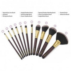 بي اتش - مجموعة فرش المكياج بينك اي| دوت اسود 11 فرشاة