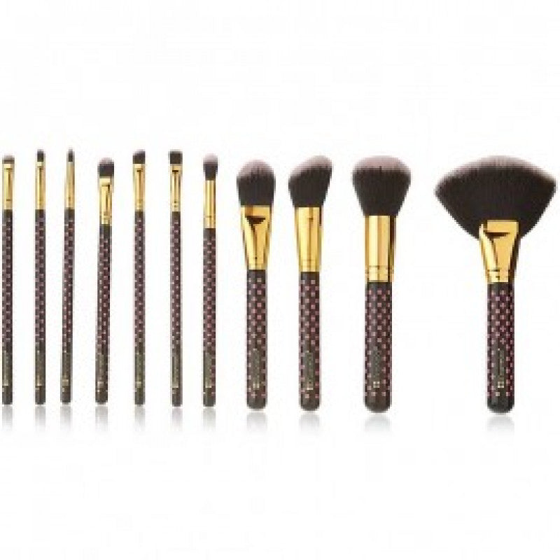 بي اتش - مجموعة فرش المكياج بينك اي| دوت اسود 11 فرشاة