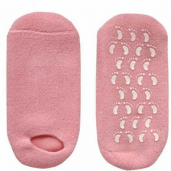 سبا سيستم - جوارب جل لترطيب القدمين - وردي