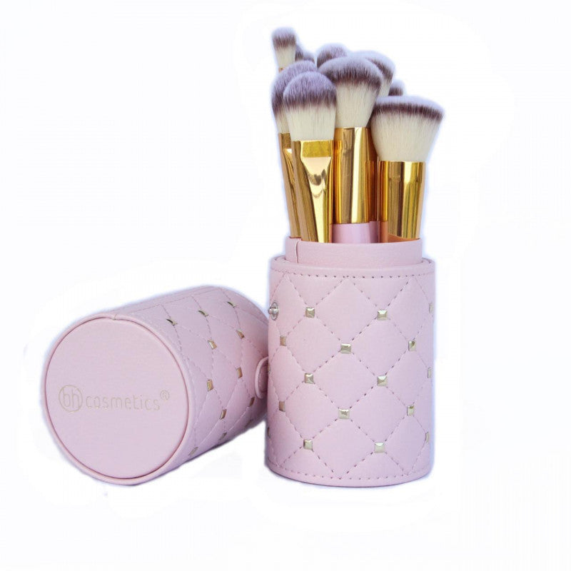 بي إتش - طقم كوتور مرصع وردي