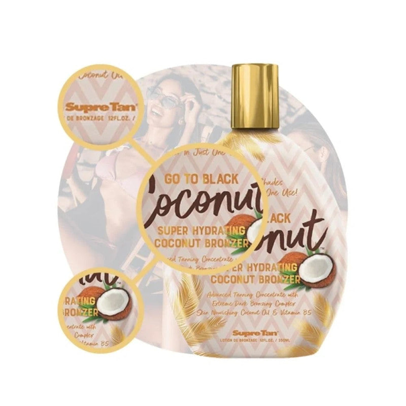 سوبر تان - لوشن تسمير البشرة جو تو بلاك بجوز الهند 350 مل