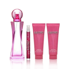 طقم باريس هلتون اليكتريفاي - أو دي بارفيوم (نسائي) 100مل 4قطع