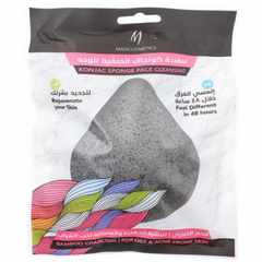 ماد كوزماتيكس - اسفنجة كونغاك منقية VGA بفحم رمادى