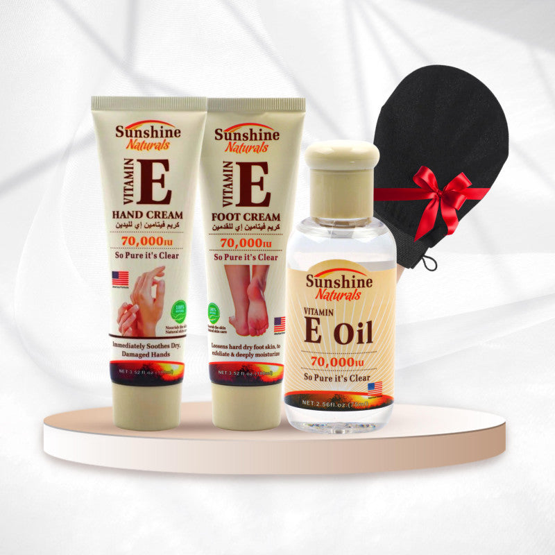بكج فيتامين E للعناية باليدين والقدمين – ترطيب، تجديد، حماية
