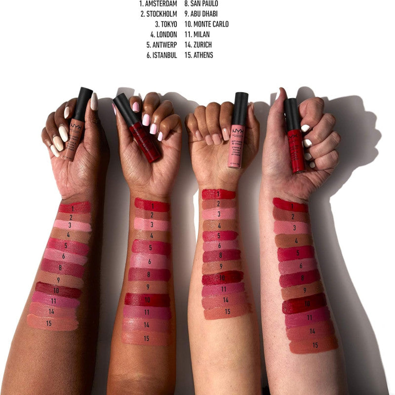 نكس - احمر شفاه كريمي سوفت مات 01 امستردام 8 مل