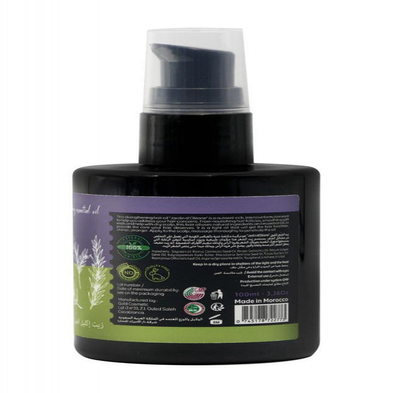 جاردن اوليان - زيت الشعر المقوي بزيت اكليل الجبل الأساسي 100 مل