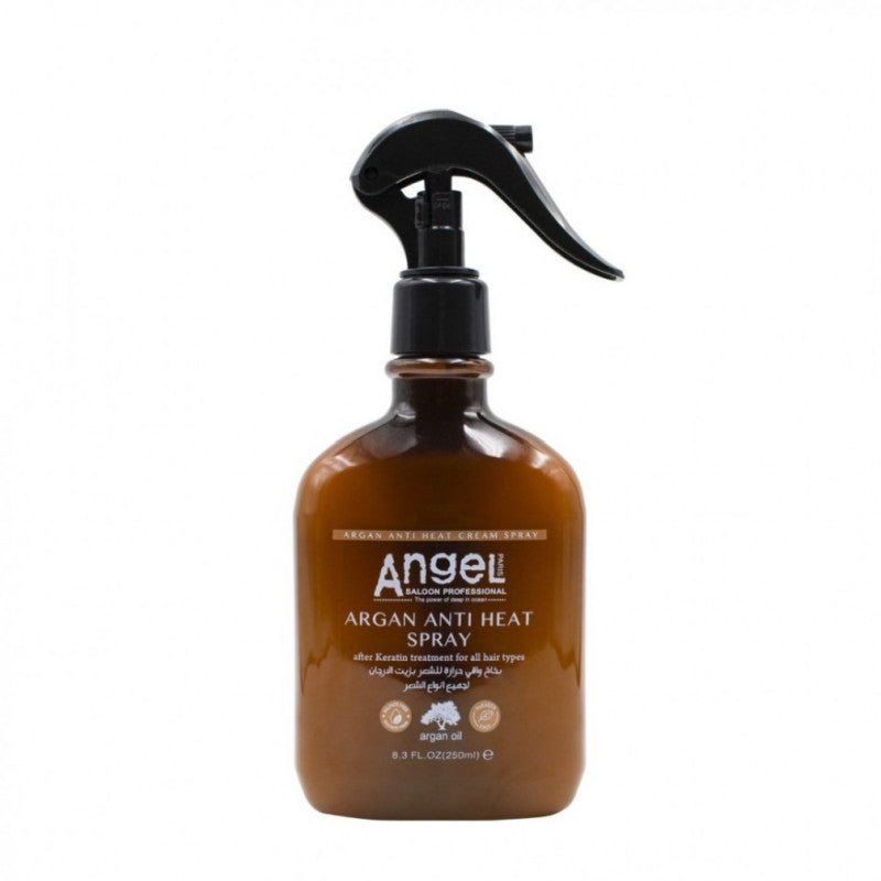 انجل - بخاخ واقي للحرارة بزيت الارجان لجميع انواع الشعر - 250 مل