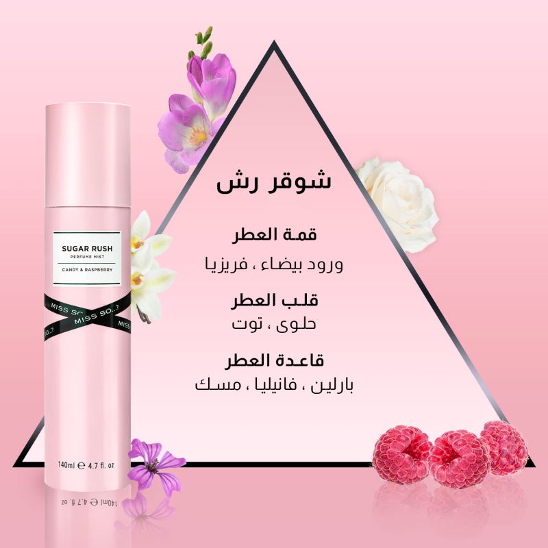 ميس سو...؟ - معطر بيرفيوم للجسم شوقر رش 140 مل