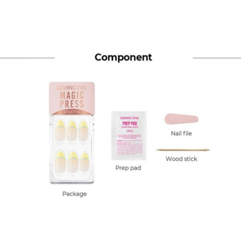 داشينج ديڤا - يلو منت أظافر لاصقة