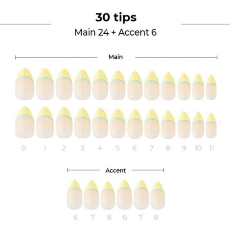 داشينج ديڤا - يلو منت أظافر لاصقة
