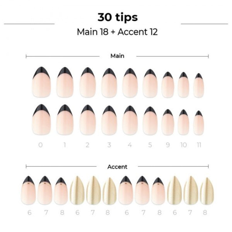 داشينج ديڤا - بلاك ايدج أظافر لاصقة
