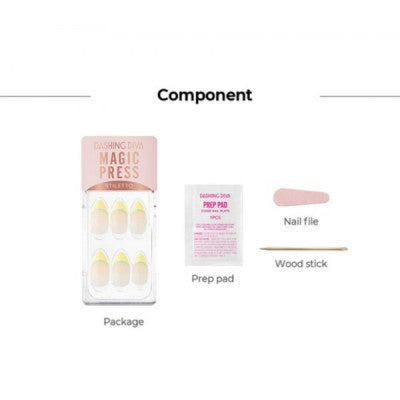 داشينج ديڤا - يلو منت أظافر لاصقة