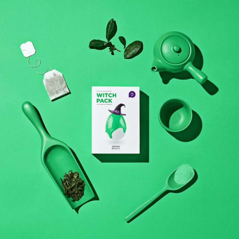 سكين 1004 - زومبي بيوتي قناع الطين المهدئ  بالشاي الأخضر 64 جم