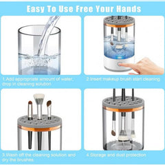 آلة تنظيف فرش المكياج الكهربائية، آلة تنظيف فرش المكياج السريعة، منظفات فرش المكياج بخلاط التجميل لجميع أحجام فرش المكياج