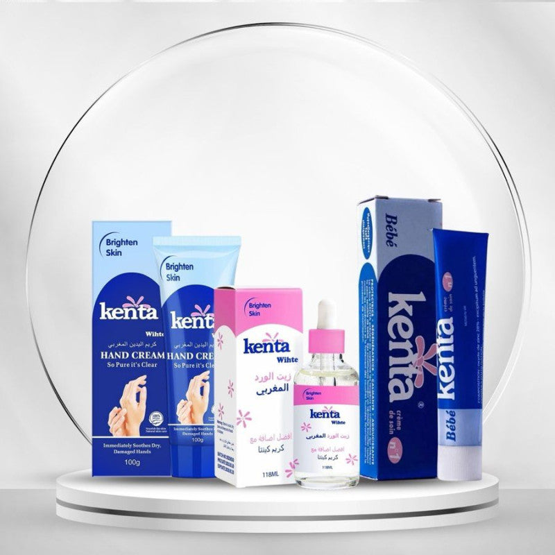 مجموعة كينتا وايت الوردية لترطيب اليدين