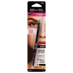 بي واي اس - قلم تحديد الحواجب مع فرشاة سوداء اللون