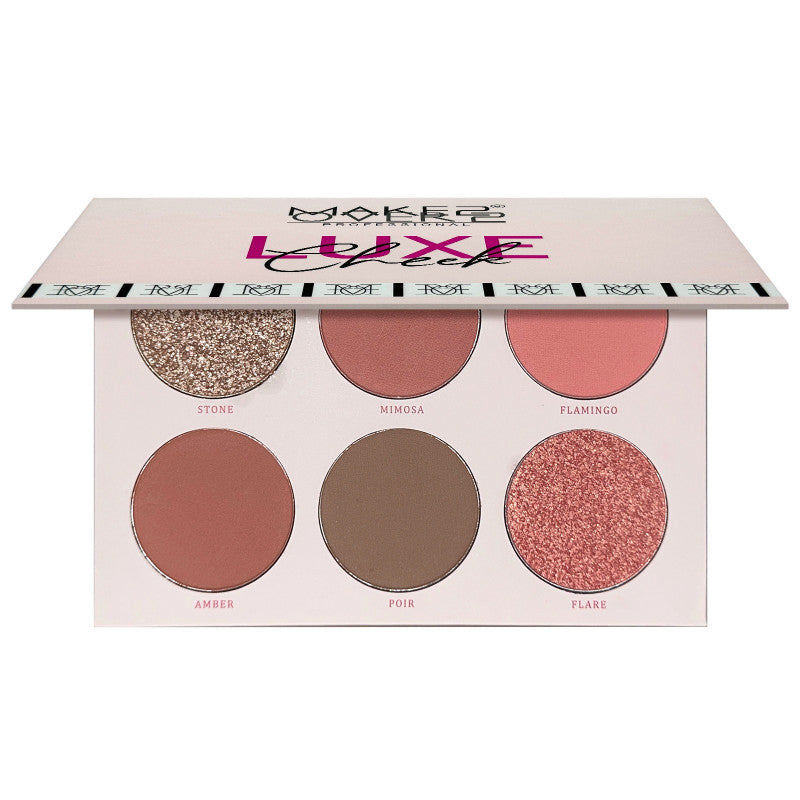 ميك اوفر 22 - باليت احمر الاخدود (لوكس شيك) مكون من 6 ألوان