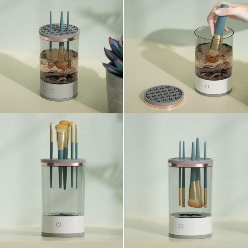 منظف فرش المكياج الكهربائي