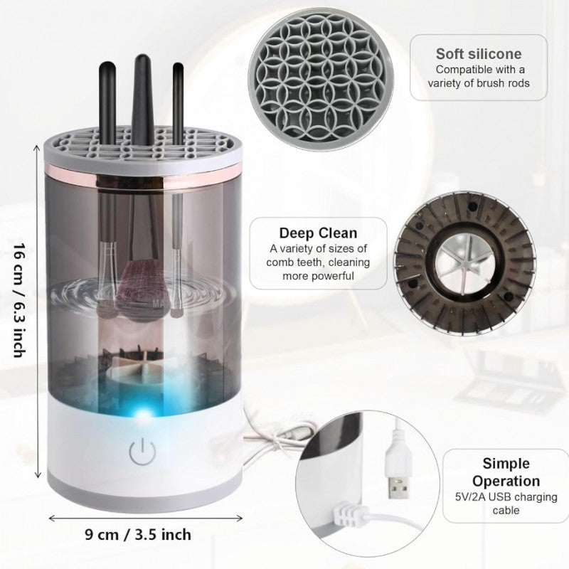 منظف فرش المكياج الكهربائي