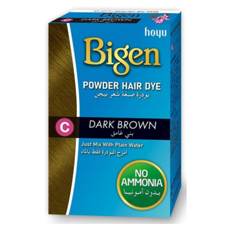 بيجين - مسحوق مادة صبغ الشعر بني غامق رقم C حجم 6جرام 